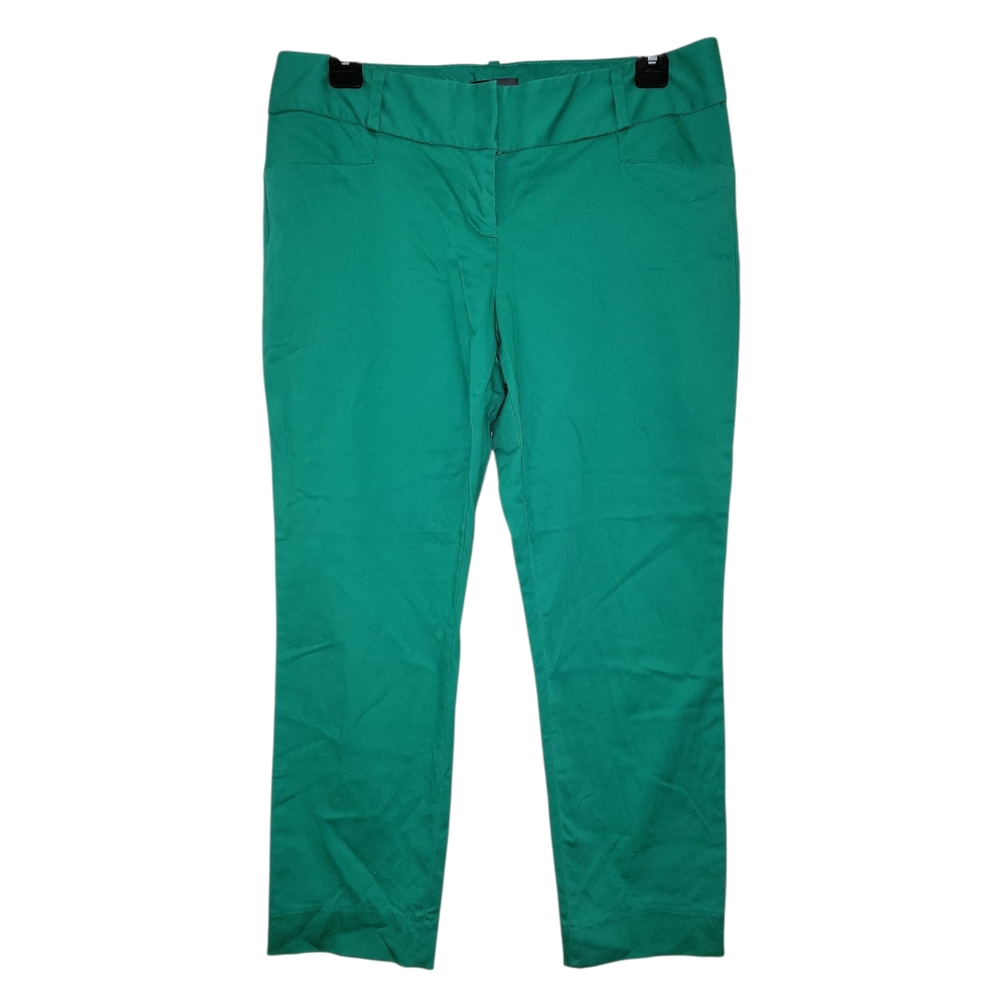 The Limited Green Ankle-Length Cropped Pants
